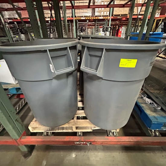 55 gallon Grainger trash cans