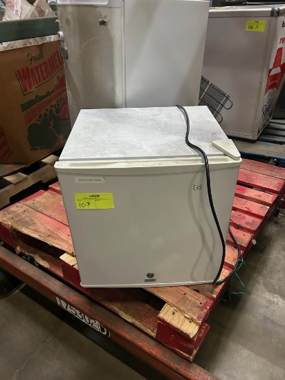 Tall Summt mini fridge and Small locking freezer