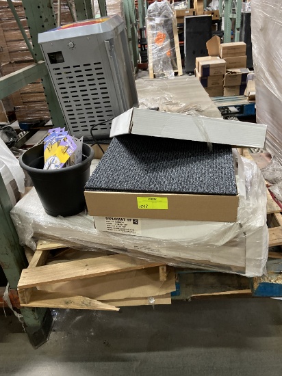 6 boxes of floor carpet