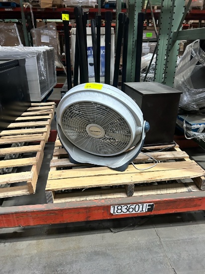 Wind machine floor fan and electric heater
