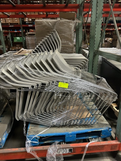 Stacking Chairs - Plastic on Metal Frame