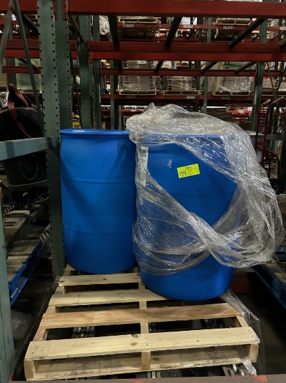 Plastic 55 Gallon Barrels