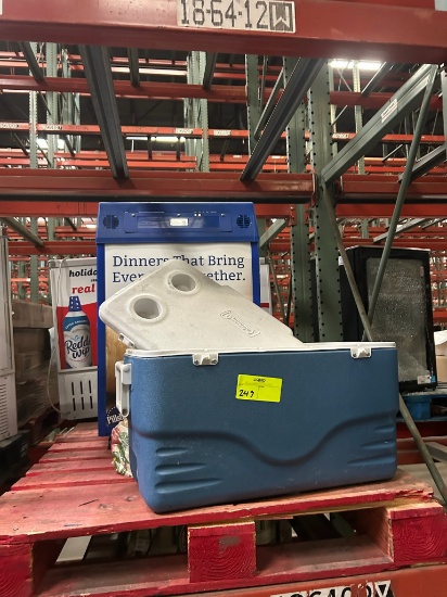 MTL Technologies Cooler and Coleman Cooler with Cup Holders