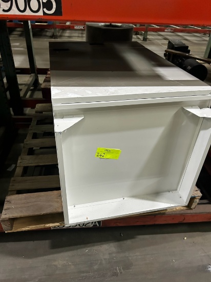 Locking metal cabinet