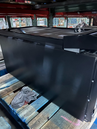 Glass front fridge