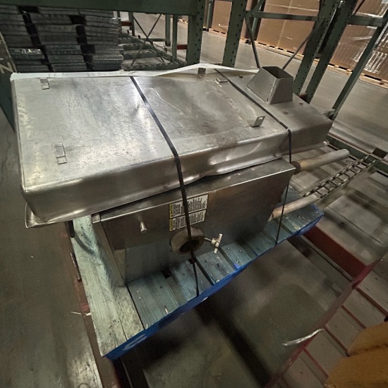 Baldor meat grinder table with foot switch