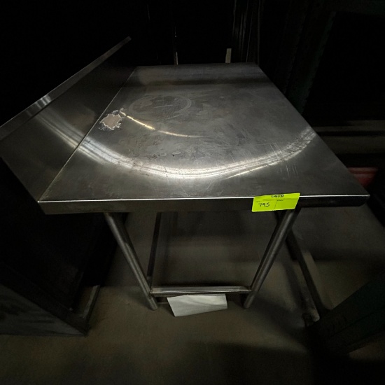 Stainless SteelPrep Table With Backsplash