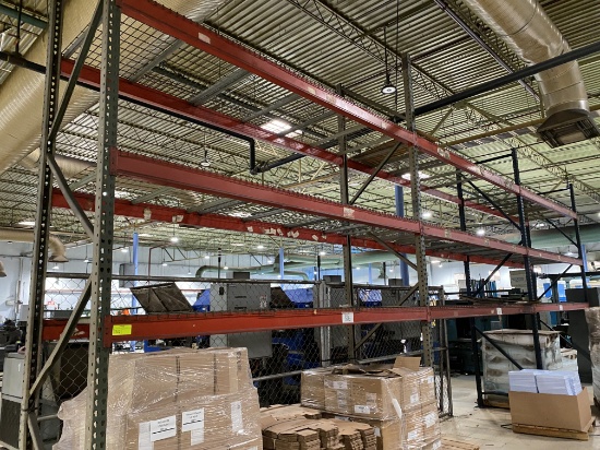 Teardrop Pallet Racking (17 sections, 3 levels per section)