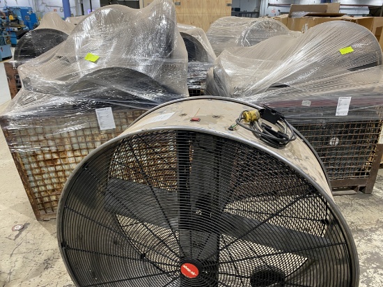 Industrial Steel Fans (lot of approx. 9 galords)
