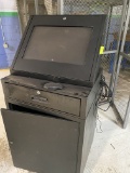 Mobile Work Station Computer & Cabinet