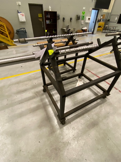 Custom Steel Rack w/ Casters (Lot of 2)