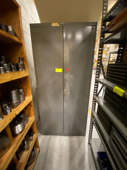 7 Level Custom Wood Shelves w/ Contents (incl. various metal Milling components)