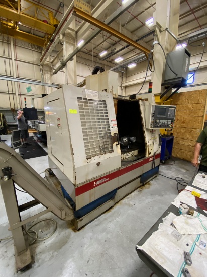 2001 ES-V3012001 CNC Mill w/ multi-station turret auto load & Chip conveyor