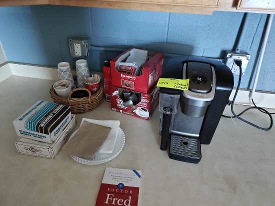 Coffee Maker, Cabinet Contents