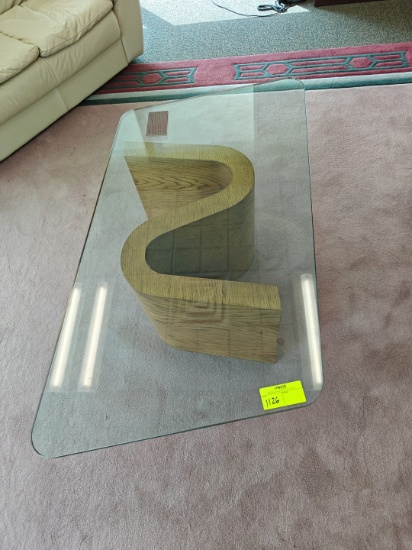 Decorative Glass Top Coffee Table