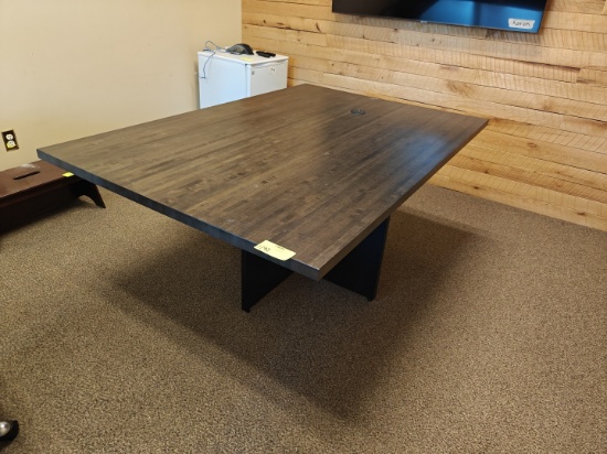 Conference Table with 5 Brayton International Padded Conference Chairs