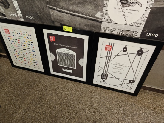 3 Inspirational Posters in Frames
