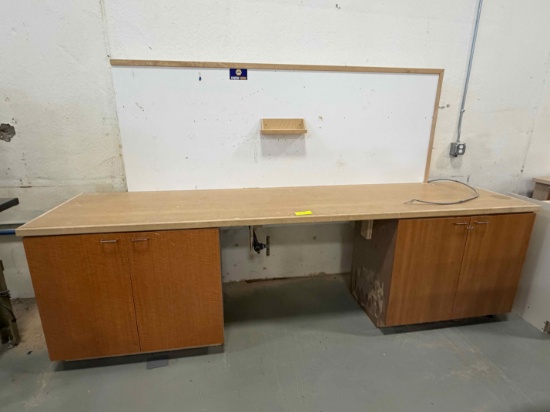 Work Benches - 122.5in x 31in - with Cabinets