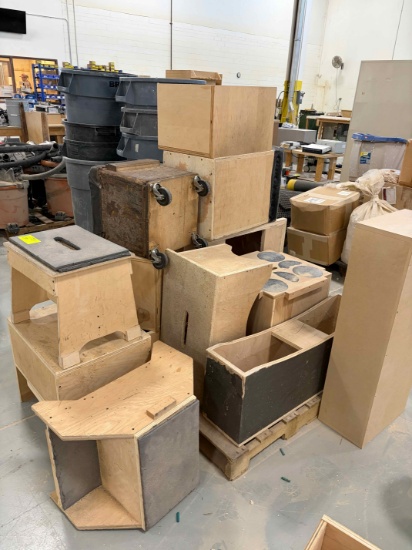 Lot of Wooden Stools and Steps