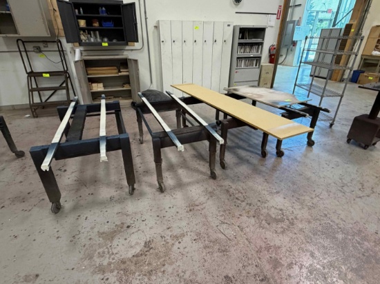 Lot of (8) Finishing Carts on Casters
