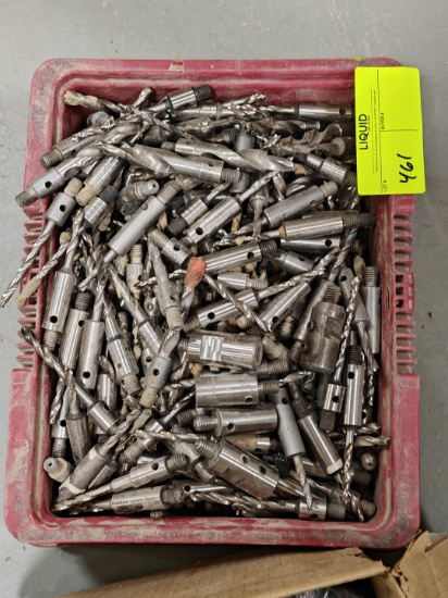 Bin of misc drill / CNC bits