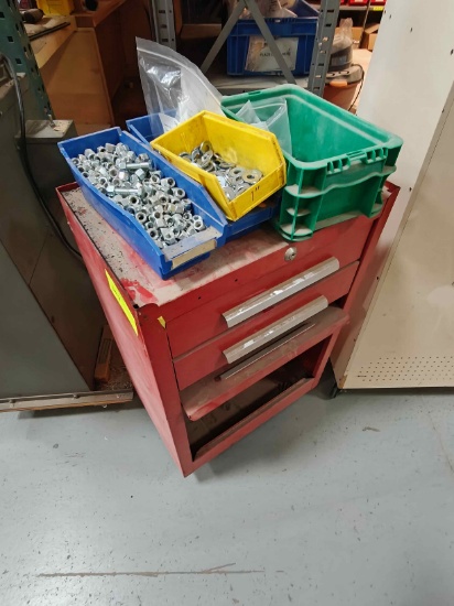 Small tool chest with hardware