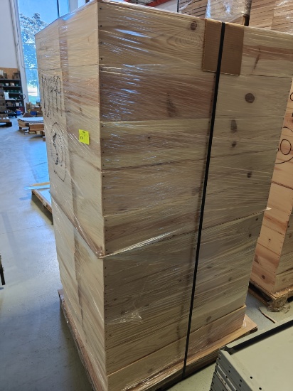 (2) Pallets of 50 wood crates