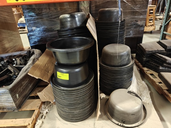 Pallets of plastic bowls / planters