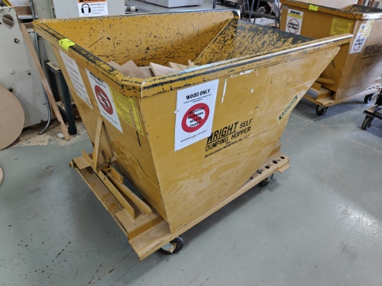 Wright Forkable Self Dumping Hopper on Wheels
