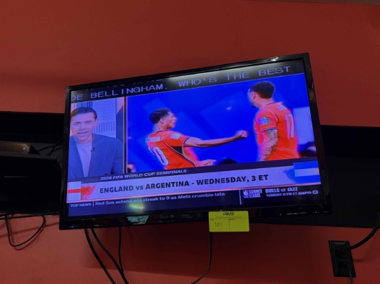 32" Seiki TV with wall mount