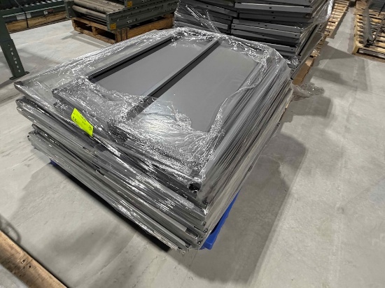 Pallet of industrial shelving - 18x36", approximately 28 pieces