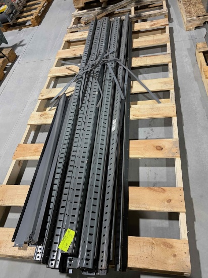 Pallet of industrial shelving legs / uprights - approximately 18