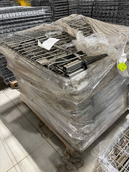 Pallet of damaged pallet rack decking - measures 38x45" approximately