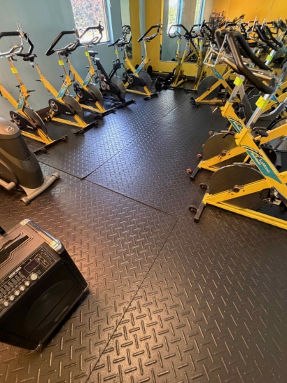 Diamond Plate Rubber Gym Flooring