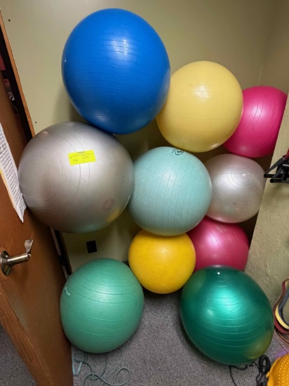 Lot of approx. 10 exercise balls