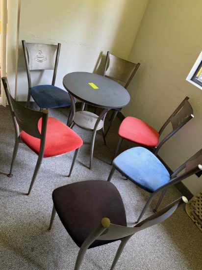 Bistro Table and approx. 6 chairs
