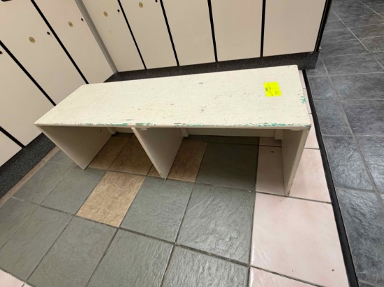 Wooden Bench, approx 49" x 16" x 16"