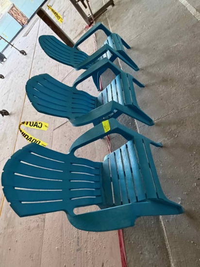 Lot of 3 adirondac chairs