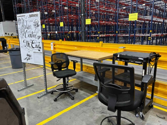 Work Bench And Chairs