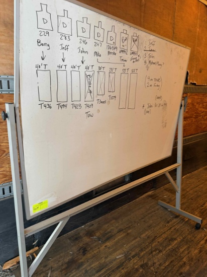 Rolling white board (missing 1 wheel)