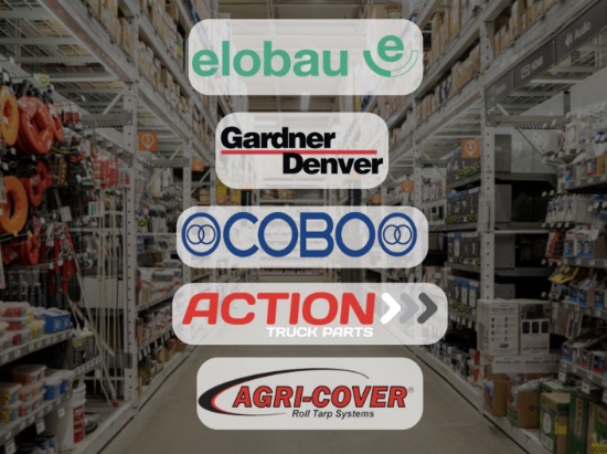 AG Parts Inventory: Approx. $104k at Retail Value, Elobaus US Parts, Gardner Denver, John Blue Co.,