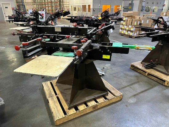 Brown Manual Carousel Screen Printing Press