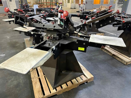 Brown Manual Carousel Screen Printing Press