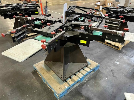 Brown Manual Carousel Screen Printing Press