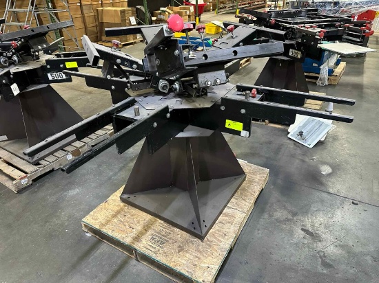 Brown Manual Carousel Screen Printing Press