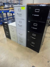 Lot of Four 4 Various File Cabinets