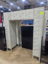 Set of Sixteen 12"x12" Lockers