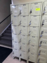 Set of Eighteen 12"x12" Lockers