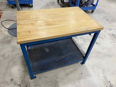 Wood top work bench