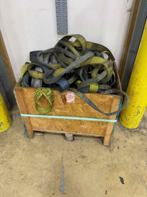 Crate of truck straps and slings